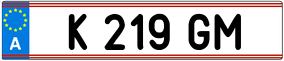 Trailer License Plate